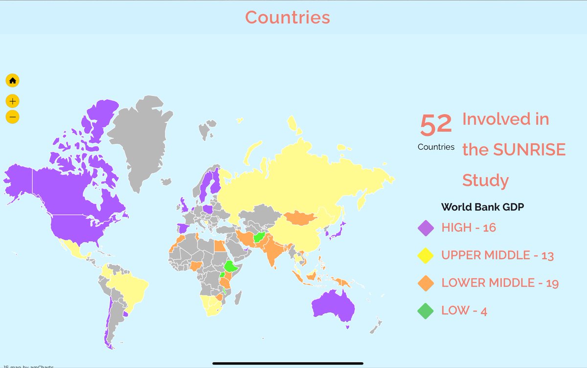 Anthony Okely (@tonyokely) on Twitter photo (2/2) <a href="/StudySunrise/">SUNRISE Study</a> is now being conducted in 52 countries, 23 of which are low or lower-middle income. This will fill an important gap in the evidence. If any other countries in these income categories are interested, please DM us for more details. (2/2) <a href="/StudySunrise/">SUNRISE Study</a> is now being conducted in 52 countries, 23 of which are low or lower-middle income. This will fill an important gap in the evidence. If any other countries in these income categories are interested, please DM us for more details.