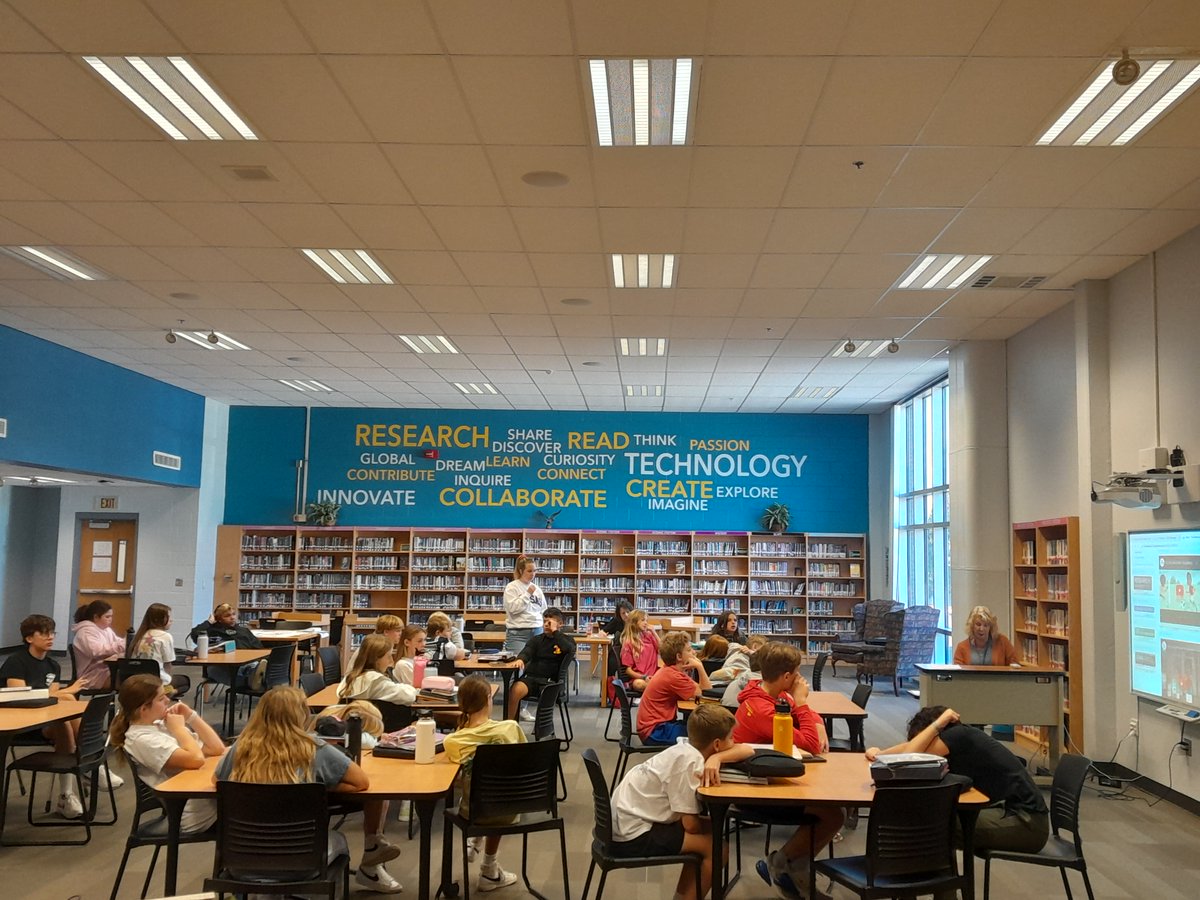 We started our Anti-Bullying Project today with half of the 7th grade ELA classes! <a href="/bvlibraries/">BV LibraryMedia</a> <a href="/LeawoodMiddle/">Leawood Middle</a>