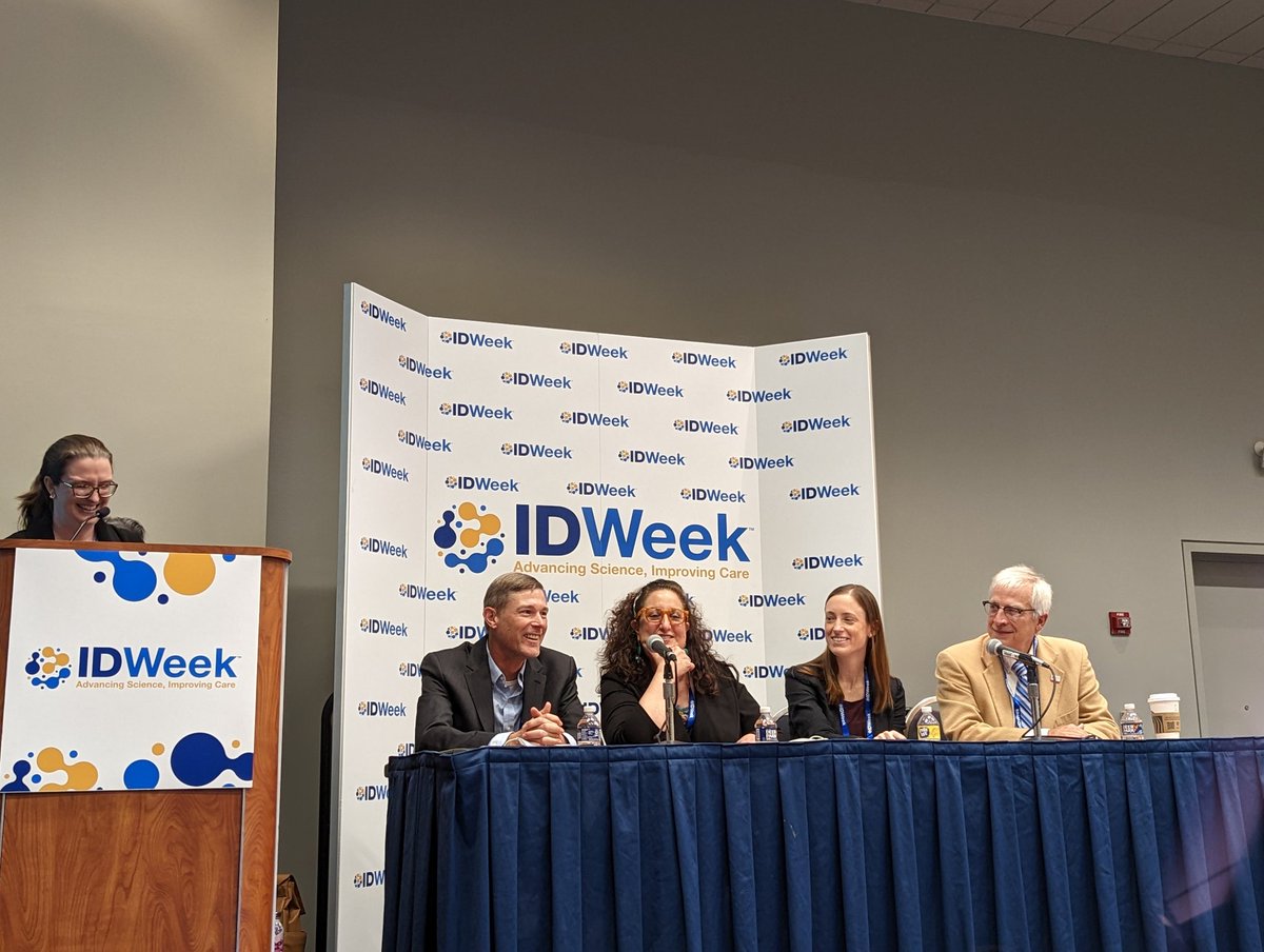 Happening now! Our very own <a href="/ChildrensNatl/">Children's National Hospital 🏥</a> PD <a href="/NadaHarik/">Nada Harik</a> is one of 4 expert panelists in Challenging Cases in #PedsID here at @IDWeek2022 ! Goooo Nada! <a href="/PIDSociety/">PIDS</a>