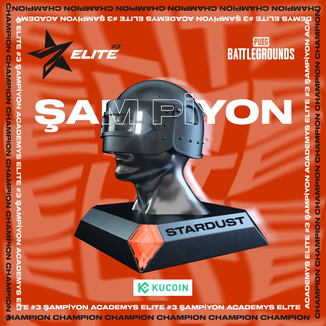 Halkın borsası <a href="/KuCoinTurkey/">KuCoinTR</a> ile Academys Elite #3 şampiyonu belli oldu!

🏆 ŞAMPİYON <a href="/STARDUSTPUBG/">STARDUST</a>🏆

Tebrikler! <a href="/STARDUSTPUBG/">STARDUST</a> 🥳 <a href="/kucoincom/">KuCoin</a>

#TheAcademys | <a href="/PUBG_TUR/">PUBG: BATTLEGROUNDS Türkiye</a>