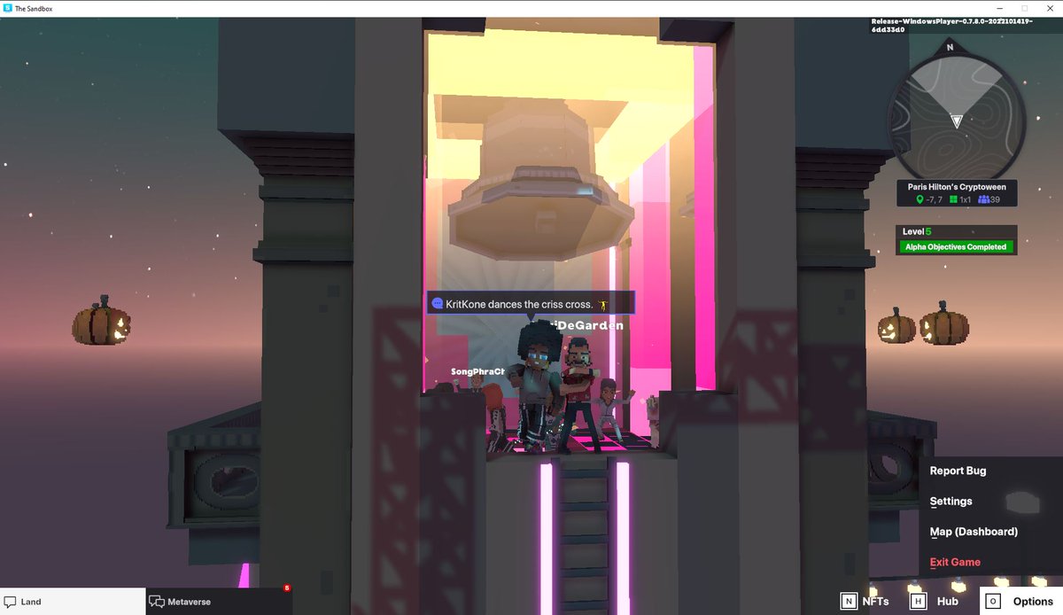 tiwwbud's tweet photo. @TheSandboxGame I just participated in the Paris Hilton  #Cryptoween Event. Dancing in the Clock Tower check out my screenshot below!
🎃👇 https://t.co/B3UyxmfzEv