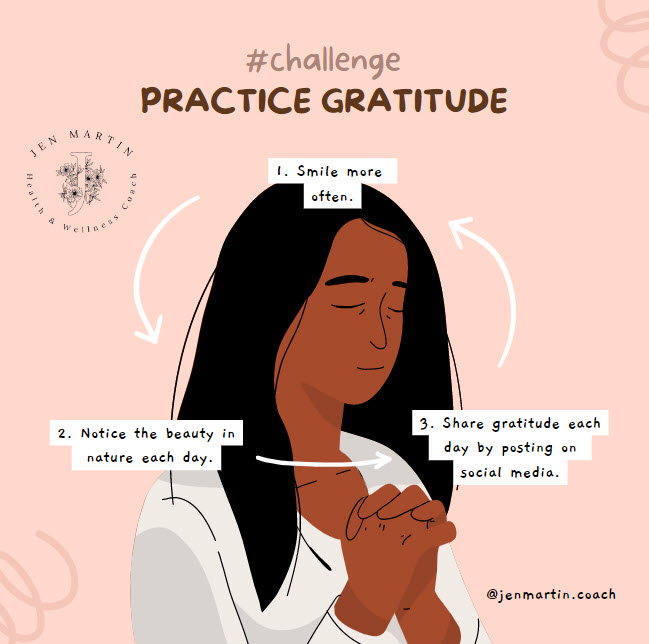 JenMartinHealth's tweet photo. Why practice gratitude? 

Gratitude is strongly and consistently associated with greater happiness, helps people feel more positive emotions, relish good experiences, &amp; improve their overall health. How do you show gratitude? #gratitude #selfdevelopment #attitudeofgratitude https://t.co/MnosJCogVG