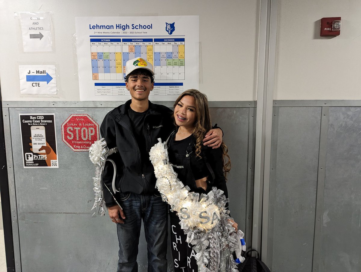 Christian, Pedro, and Wilson showing their homecoming spirit! Christian and <a href="/LehmanGSoccer/">Lady Lobos Soccer</a> Klarissa representing the name! Best of luck to <a href="/LehmanLobosFB/">Lehman Lobos Football</a> tonight! #RepresentTheName #ExcellenceEverywhere