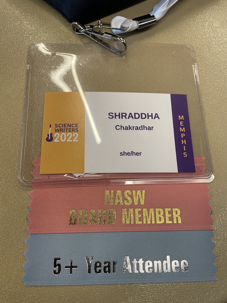 I'm here at #SciWri22 in sunny Memphis! As you can see, this is not my first time, but if it is yours and you'd like some help making connections, please DM me here or on the conference app. You can also find me at these events through the weekend (thread):