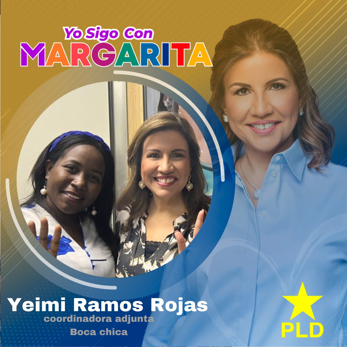 #YoSigoConMargarita 🌼 Yeimi Ramos Rojas, Coordinadora Adjunta en Boca Chica. 

#PLD #SEdeMargarita