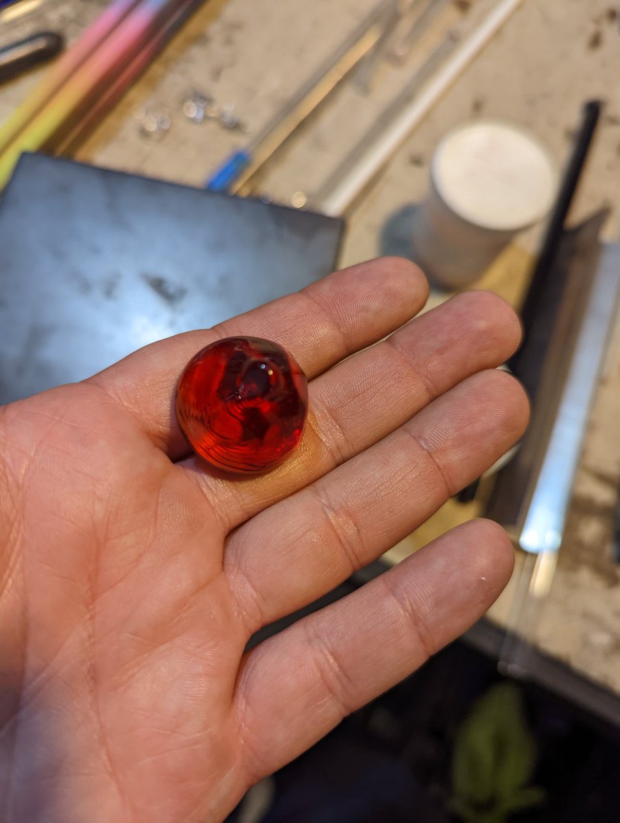onethird_nerd's tweet photo. Tried making some IRL #avaxium, those @chikn_nft make it look so easy.
#avax https://t.co/i8fBYdSoKK