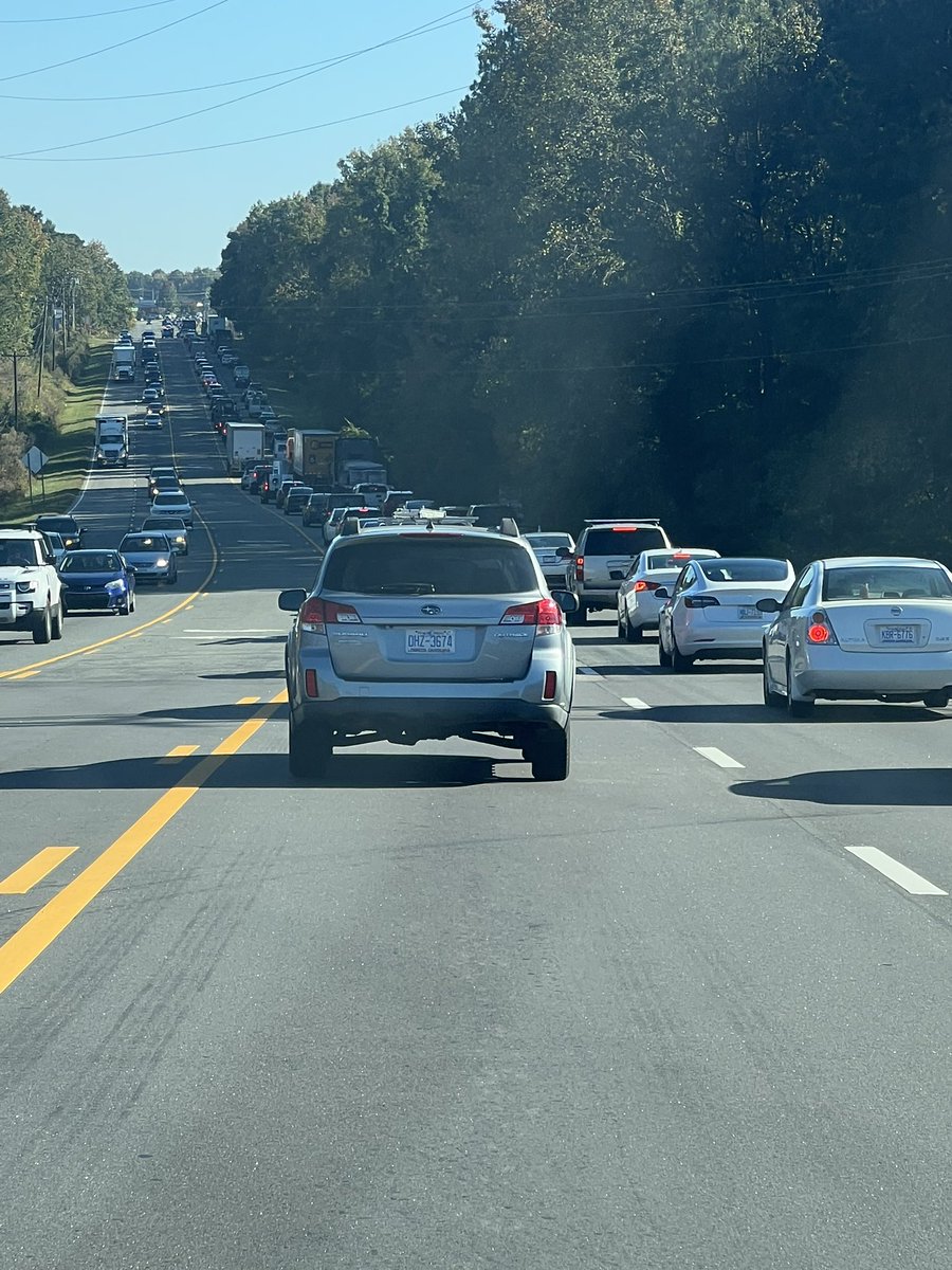 drsatterfield13's tweet photo. @CityofDurhamNC this is nuts.  Everyday on Hwy 70 between 85 and Brier Creek…this has got to change… https://t.co/pztE6FIvos