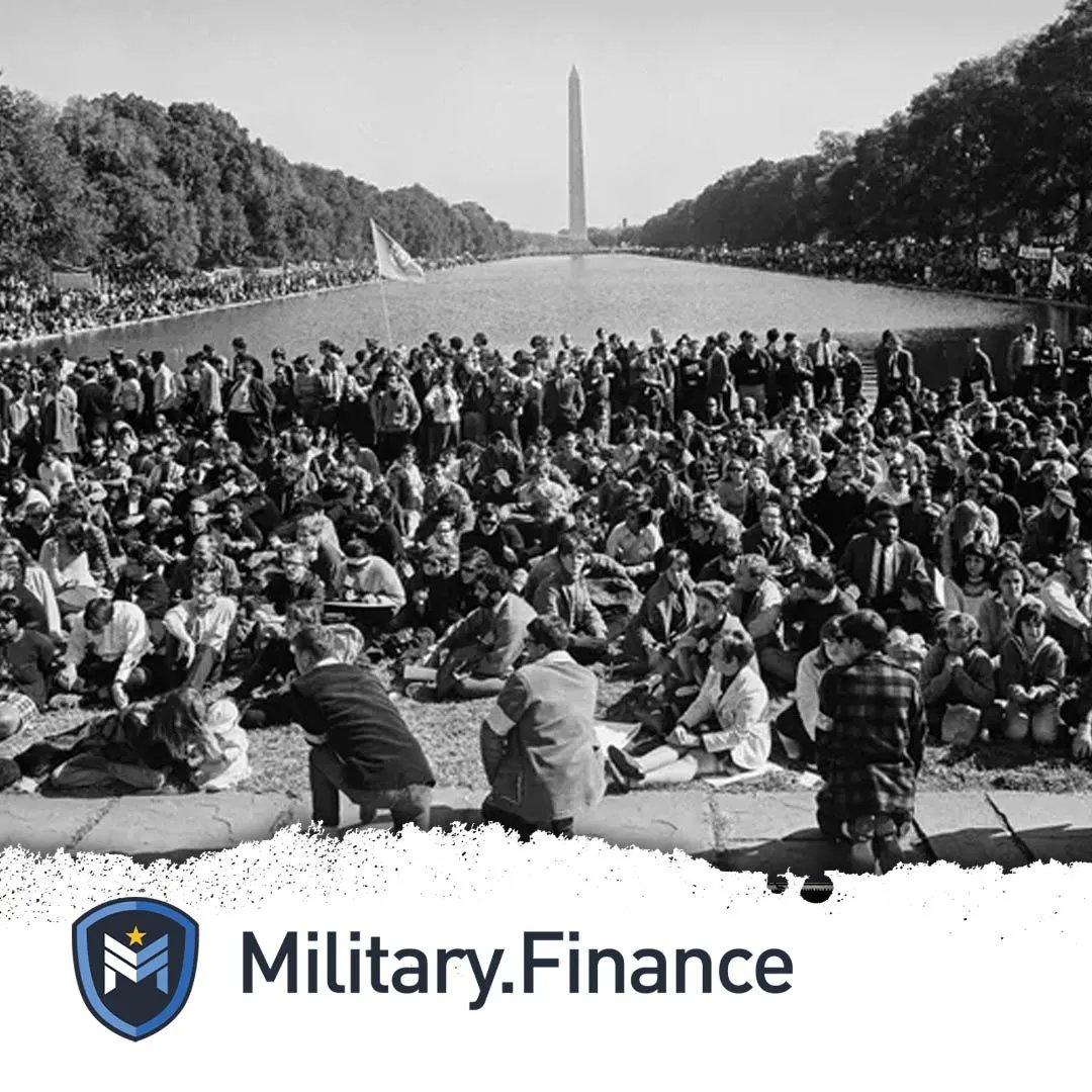 Today in US History, October 21, 1967, In Washington, D.C. nearly 100,000 people gather to protest the American war effort in Vietnam. 

#Mil #Military #Finance #Crypto #NFTs #America #USA #Patriot #Patriotism #militaryfinance