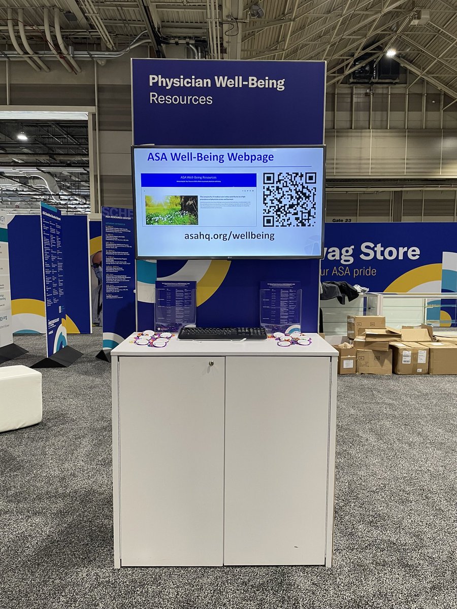 JinaSinskeyMD's tweet photo. Attending #ANES22? Come get your #ASAWellBeing beads at the well-being kiosk! We can’t wait to see you in the @ASALifeline resources center (back of the exhibit hall) 🥰 https://t.co/b0qfuuuEBg