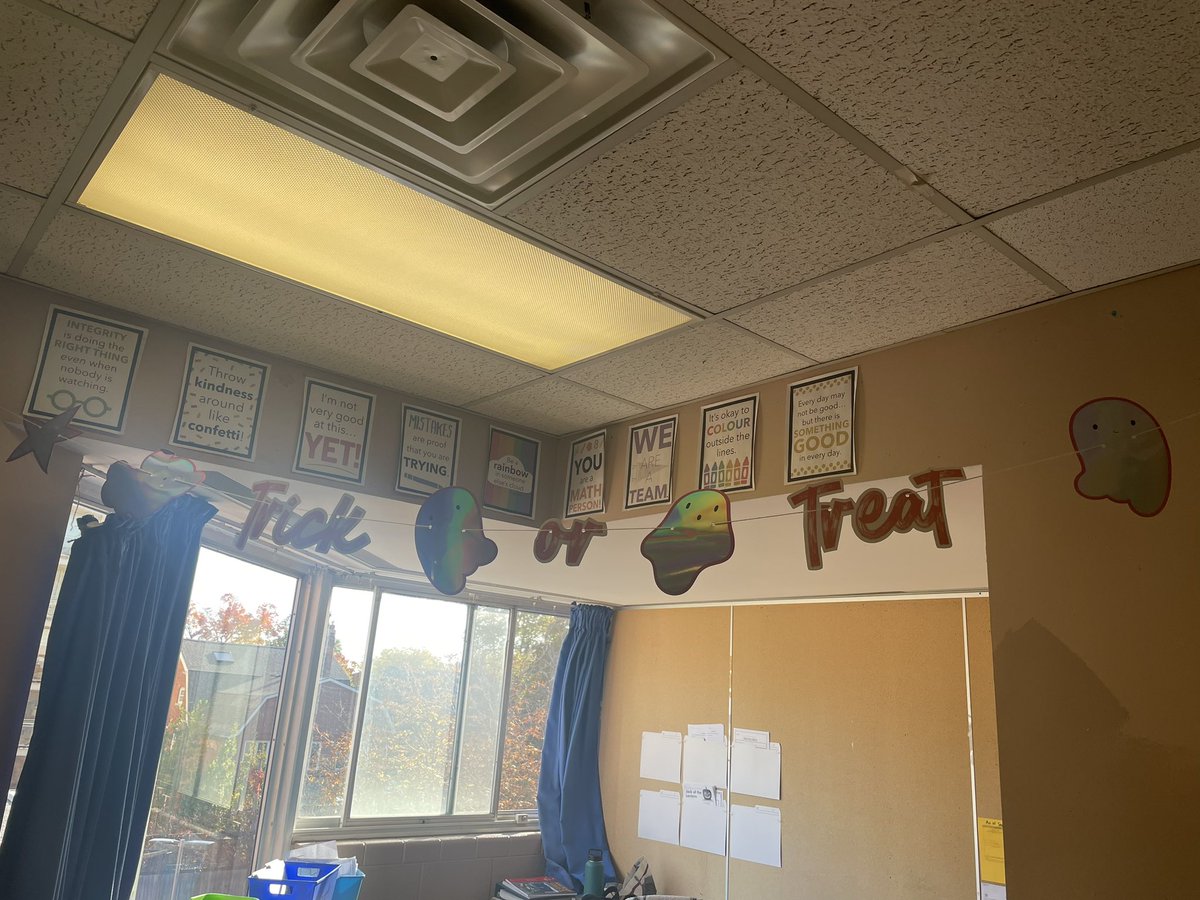 Getting in the Halloween spirit in room 37. A little fun put up before the weekend!