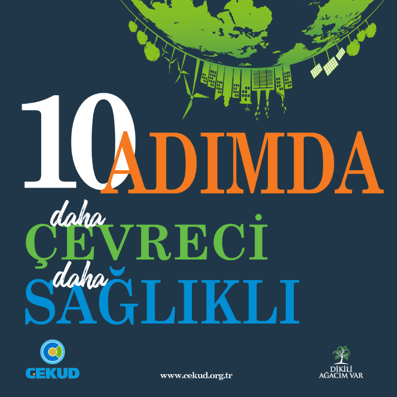 cekud's tweet photo. 10 Adımda
Daha Sağlıklı
Daha Çevreci