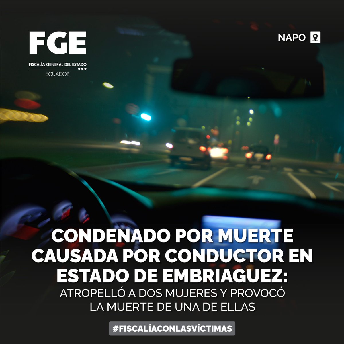 #ATENCIÓN | #Napo: 12 años de prisión para conductor que en estado etílico atropelló a 2 mujeres. #FiscalíaEc demostró –técnicamente– la responsabilidad del procesado en el delito imputado. #FiscalíaConLasVíctimas Detalles ⬇️ bit.ly/3z1lmEm