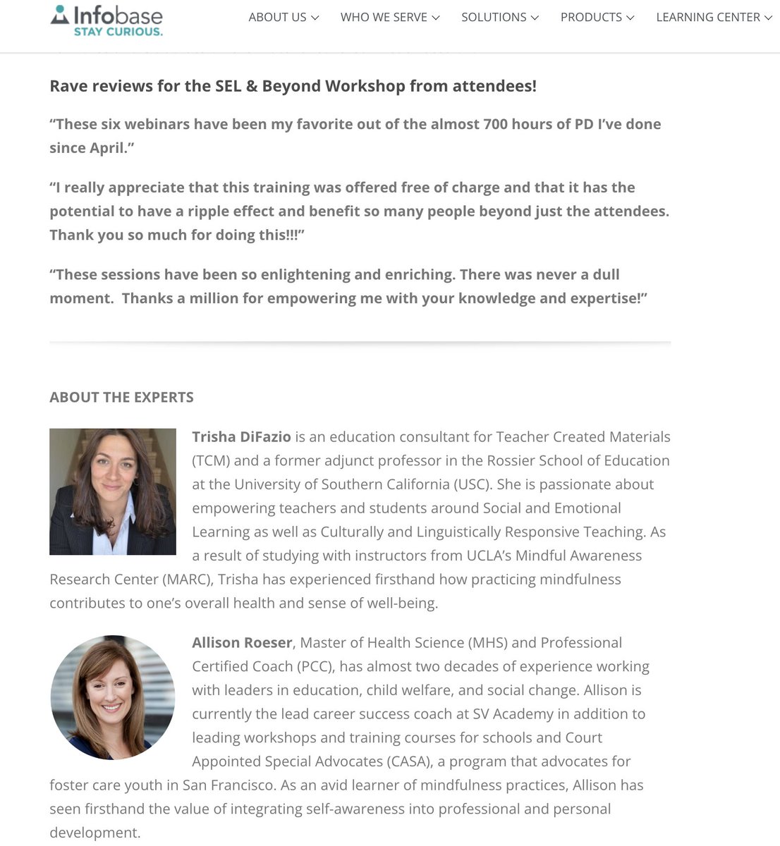 The reviews are in! Check out this fun and engaging 6-part SEL Series at infobase.com//resources/sel…
#SEL #socialemotionallearning #mindfulness #elemchat #Teachers #edutwitter #educators #teacherstudent