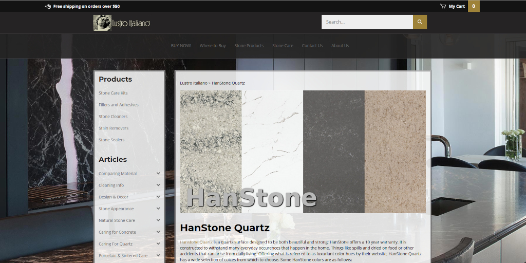CareForStone's tweet image. The color list for #hanstone #quartz is diverse. You can see a partial list of them here: lustroitaliano.com/cleaning-hanst… #limescale #cleaner #lustro #bravo #stainfighter #engineeredstone #countertop