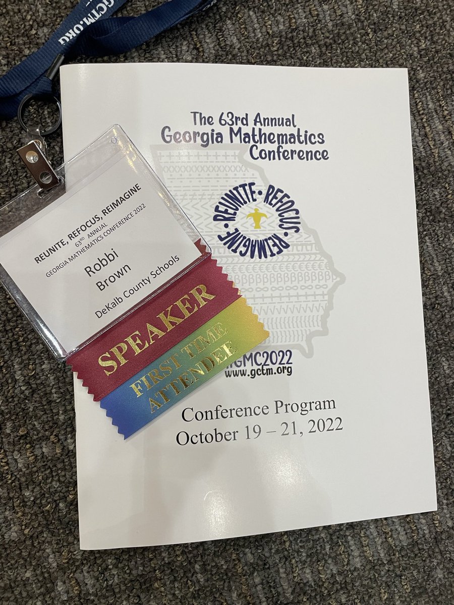 robbinikkole's tweet photo. This year’s GCTM Conference was a blast! I had a great experience presenting “Three Read Protocol: Math Teachers Teach Reading Too” with my partner Angela Leach! Can’t wait to do it all again next year! @gctm_math #gmc2022 @DeKalbSchools https://t.co/OGNLNJLjuI