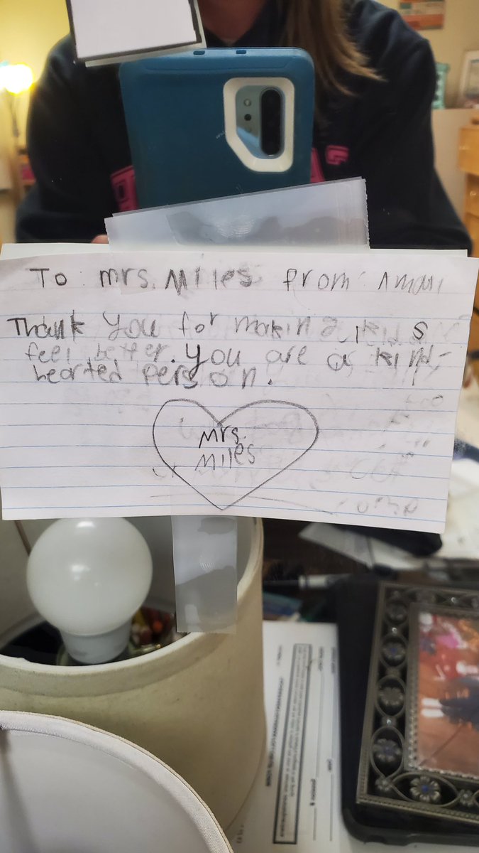 Notes like this remind me my job is important.  🥰