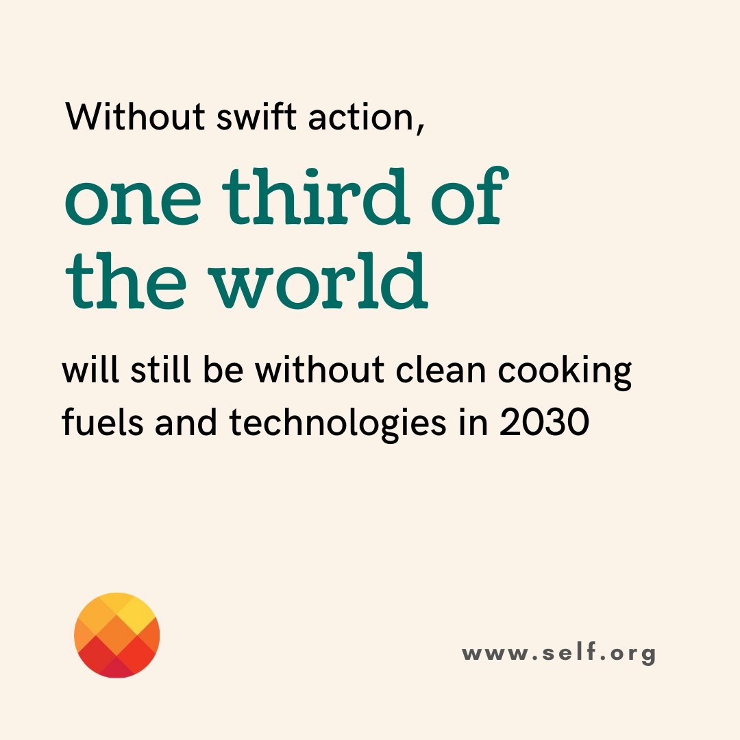 4/4 As a global community, we must work to ensure all people have access to #cleanenergy and #cookingsystems, regardless of location, income, gender, or other factors.