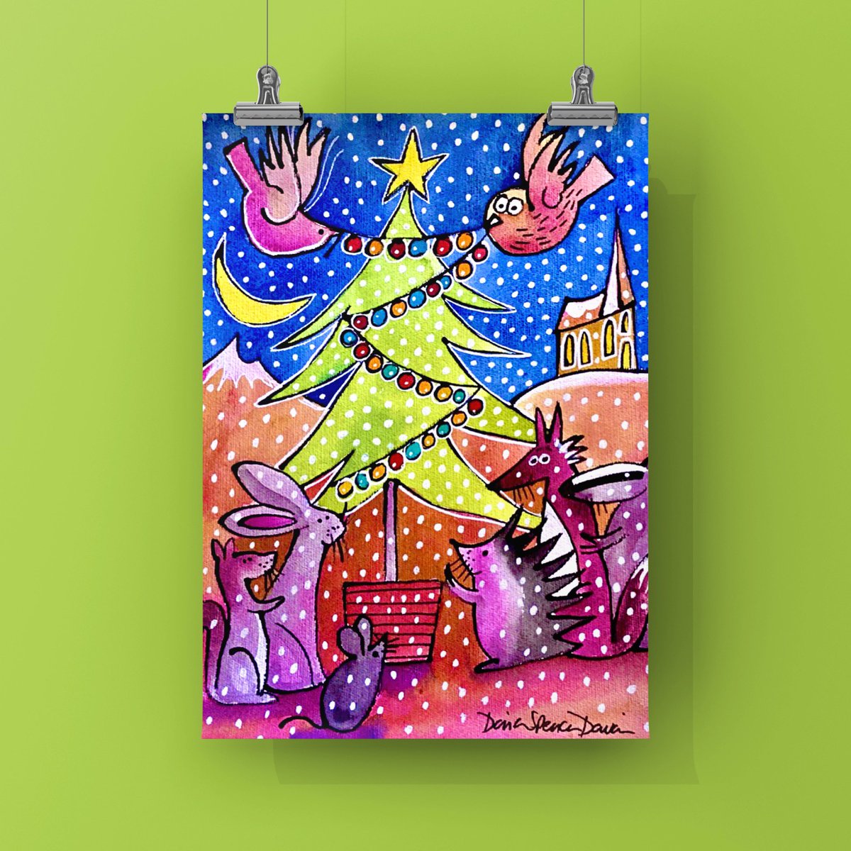 These very cute Christmas cards are available on our #etsy shop: Woodland Friends Christmas Card Pack  #christmascards #christmas etsy.me/3Sod6p9