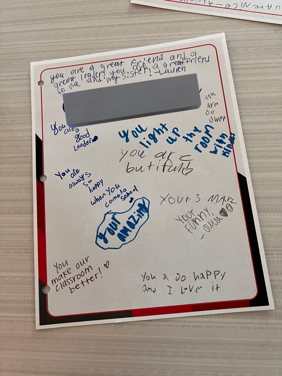 “Miss Bunnell, my heart feels so happy right now!” Fridays are for lifting each other up and celebrating each other! ❤️ <a href="/7HillsNISD/">7Hills Elementary</a>