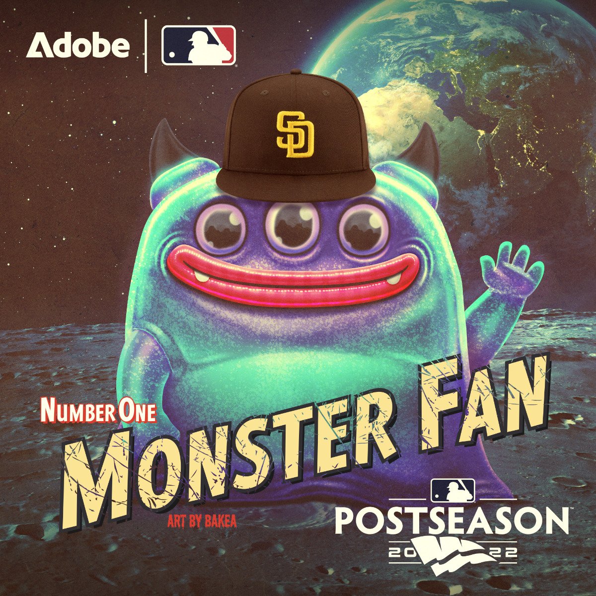 DSROFFICIAL's tweet photo. #adobemonsterfan 
Lets Go Padres!!! https://t.co/Y16H2ttjk4