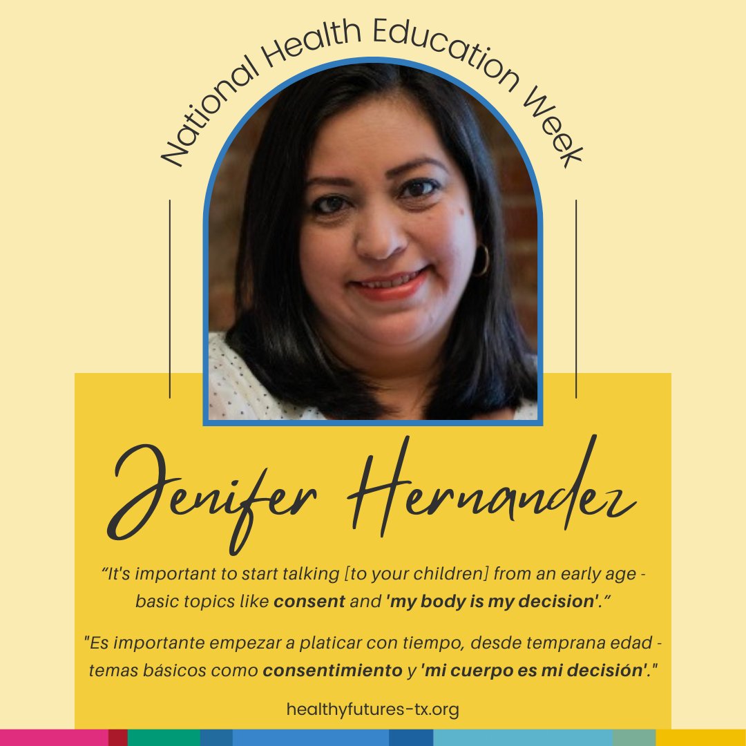 Thank you, <a href="/telemundo40/">Telemundo 40</a>, for interviewing Jeni Hernandez w/ <a href="/HFTexas/">Healthy Futures of Texas</a> - Dallas &amp; Patricio Gonzalez, Executive Director w/ <a href="/AccessClinics/">Access Esperanza Clinics</a>, one of our long-time RGV healthcare partners. 

We're closing out #NHEW2022 with this quote from Jeni! WATCH here: bit.ly/3Ssfwmu
