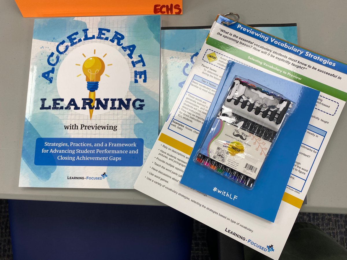 Excited and Ready to welcome CCPS staff on Monday to our two day training with <a href="/LearningFocused/">Learning-Focused</a> on Accelerating Learning Through Previewing! CCPS staff lightning the way as we move forward and create a culture of success for every single student! <a href="/jody_mcclenny/">Jody McClenny</a> <a href="/Richie_Paylor/">Richie Paylor</a>