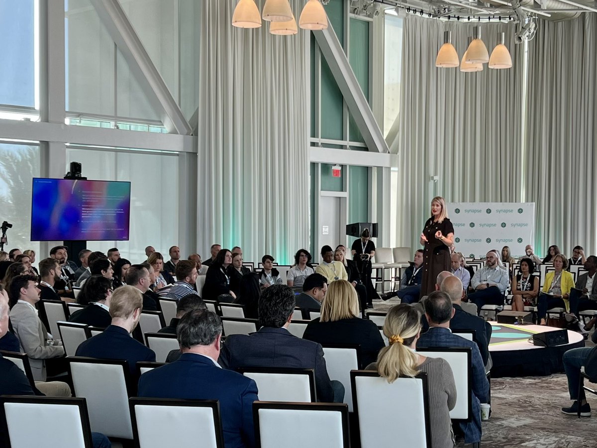 FloridaHighTech's tweet photo. We’re excited to end the day with a keynote by Timoni West, VP of product, digital twins and AI at @Unity. #SynapseOrlando #FLHighTech #FloridaHighTech https://t.co/XD4uvOd7AX