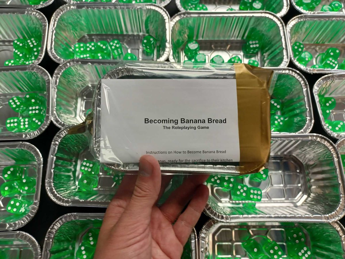 DesksDorks's tweet photo. This week Kyle talks a bit about what goes into designing a game - mainly our newest $1 TTRPG, Becoming Banana Bread!
https://t.co/tmZ9JlK8wR
#gaming #gamedesigner #ttrpg #rpg #rpgdesigner #boardgames #boardgaming https://t.co/ijAg9ySAXM