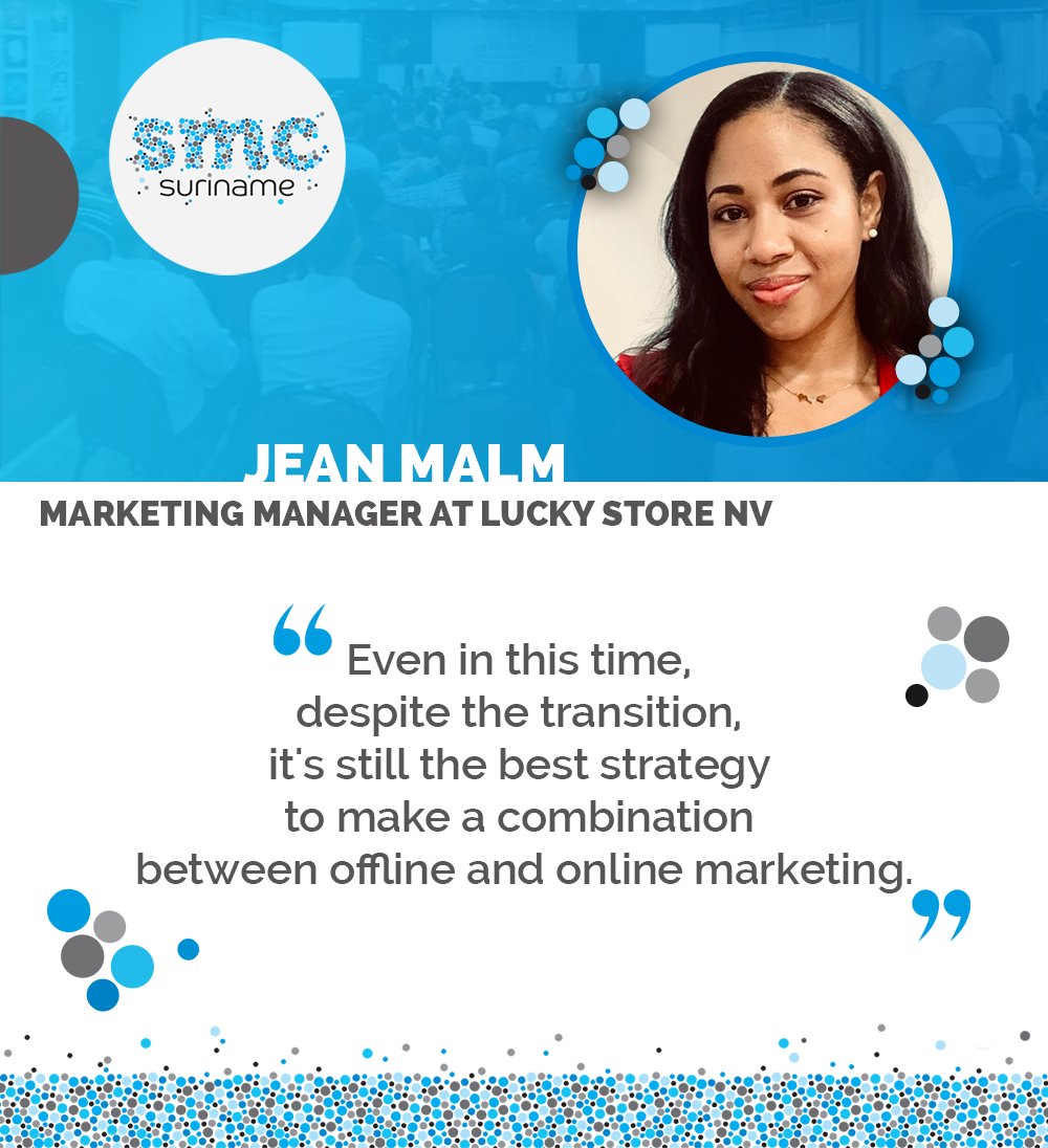 We learned a lot from Jean Malm at last year's panel discussion, where she shared her knowledge on offline to online marketing at #SMCS21. Join us for #SMCS22! 🤩

No pass yet? Don't hesitate! 
Purchase your pass now! bit.ly/SMCS22SHOP

#SMCS22 #SocialMedia #Suriname