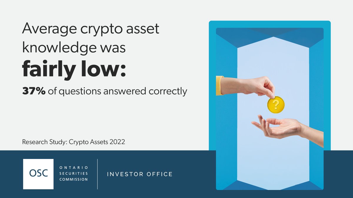 smarter_money's tweet photo. What do Canadians really know about #crypto investments? The OSC’s Crypto Assets Survey provides insights into the knowledge of Canadians. https://t.co/yGsT9RL5A6 
#CryptoStudy https://t.co/Rh7PLuTSiV