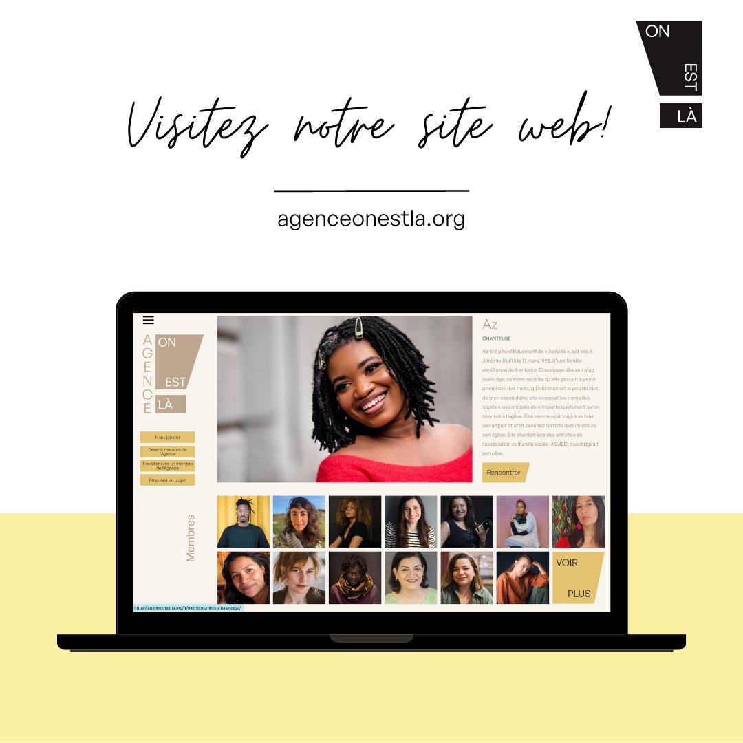 agenceonestla's tweet image. Avez-vous visité le site web de l'Agence? 
Trouvez nos membres, communiquez avec nous et apprenez en plus sur l'Agence, nos programmes et nos partenaires via agenceonestla.org!
#onestla #siteweb #programmationweb #artistesdici