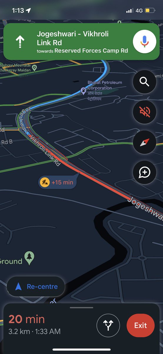 GadgilPradnya's tweet photo. Mumbai traffic woes: 
22 min for 3.2 km at 1 am in the morning!

Reason: VIP movement- apparently acc to traffic constable!! We had to argue to take a U turn! 

Such complete apathy for road users who are the tax payers! Total insensitivity!!
#mumbaitraffic #mtpheretohelp https://t.co/foquvLfB3I