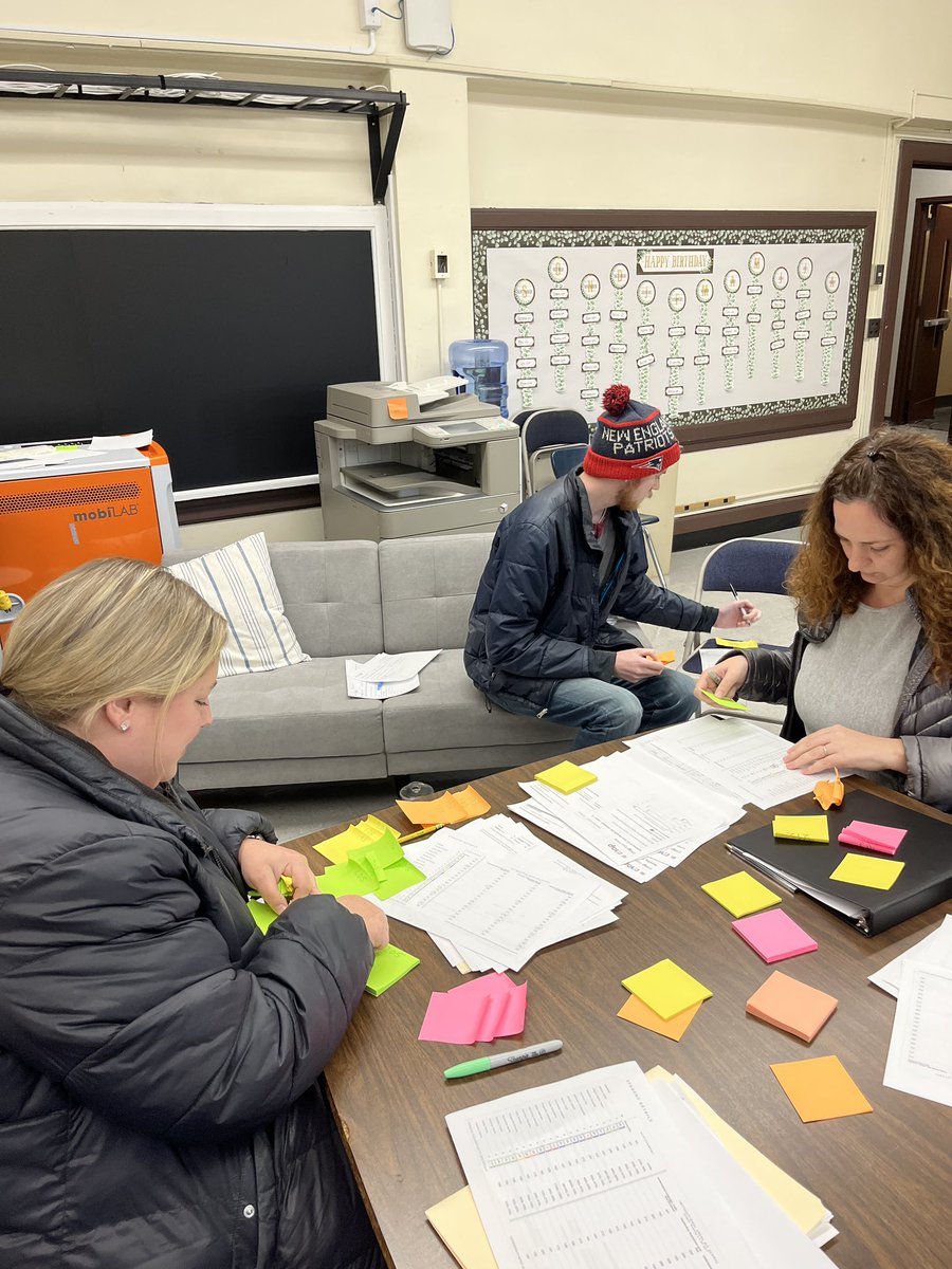IHM_Scarsdale's tweet photo. Teachers working on making a visual wall on Data Day #datawall #weareihm @DrNoelleBeale @CWCatholicSchls @ArchNY_Schools https://t.co/HcYedcpw0i