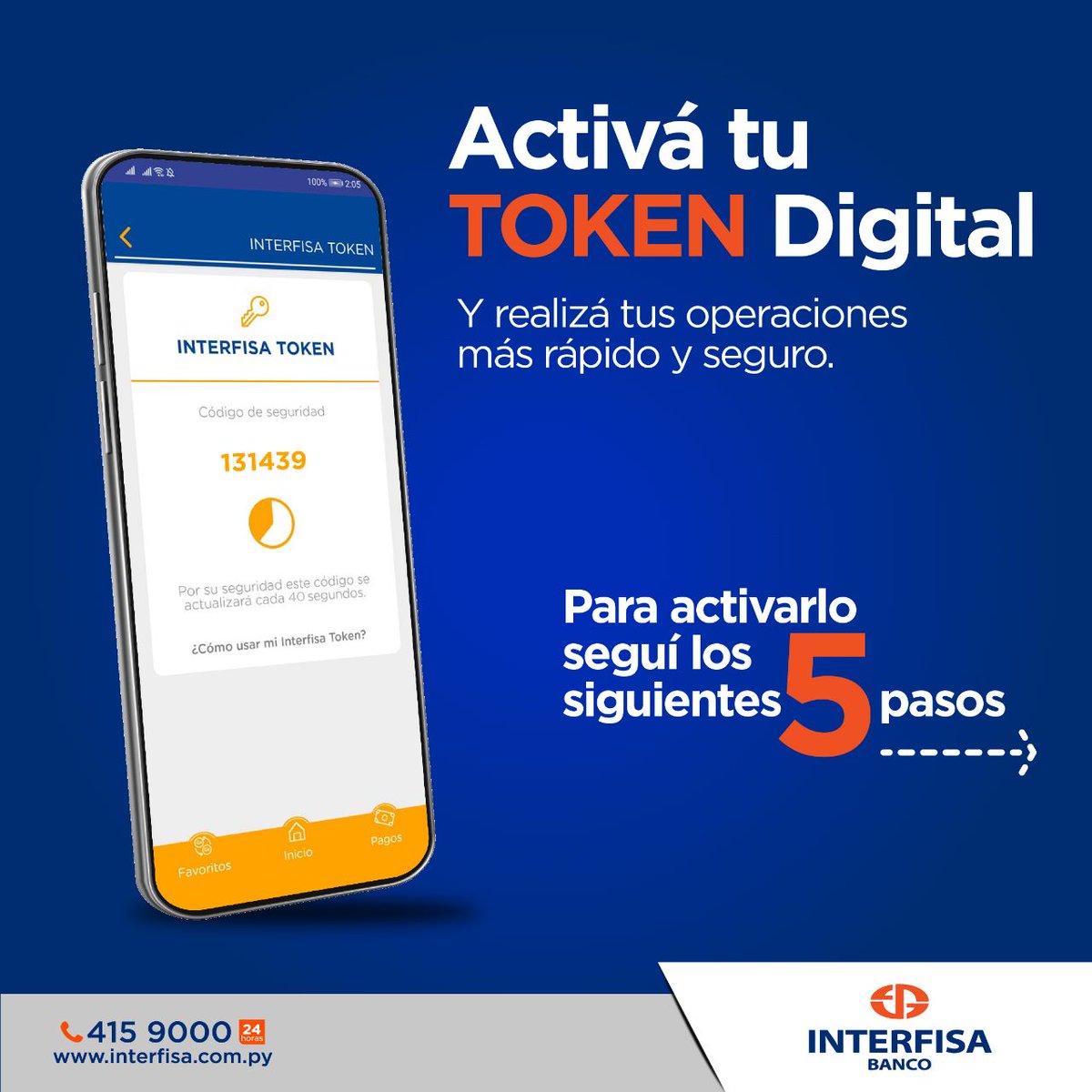 Interfisabanco's tweet photo. Realiza transacciones seguras 🔒
Te mostramos en estos sencillos pasos.
Activa INTERFISA TOKEN desde la APP 📱
#evolucionamosjuntos
#tokeninterfisa https://t.co/M2LPfIYYE1