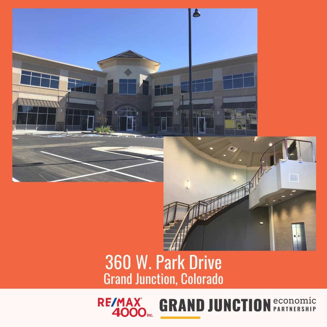 GrandJunctionEconDev (@gjecondev) on Twitter photo Featured Property: 360 W. Park Drive, Grand Junction CO
This week's featured property is available for commercial lease brought to you by Ray Rickard with ReMax 4000. For more information, call 970-250-1128 or email ray@gjproperties.com
#ColoradoDevelopment #GrandJunction Featured Property: 360 W. Park Drive, Grand Junction CO
This week's featured property is available for commercial lease brought to you by Ray Rickard with ReMax 4000. For more information, call 970-250-1128 or email ray@gjproperties.com
#ColoradoDevelopment #GrandJunction