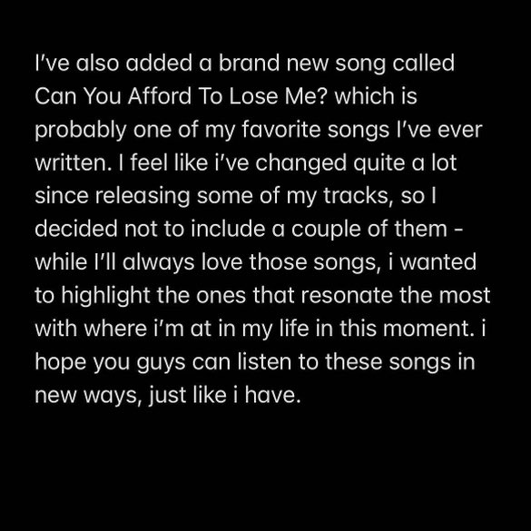HolHumberstone's tweet photo. alongside my new song Can You Afford To Lose Me? I’m putting together my two EPs into one mini album. this is my story to date and I wanted to put it in one place, for you guys to listen. Thank you for everything xx https://t.co/JPcNBNt0Gn