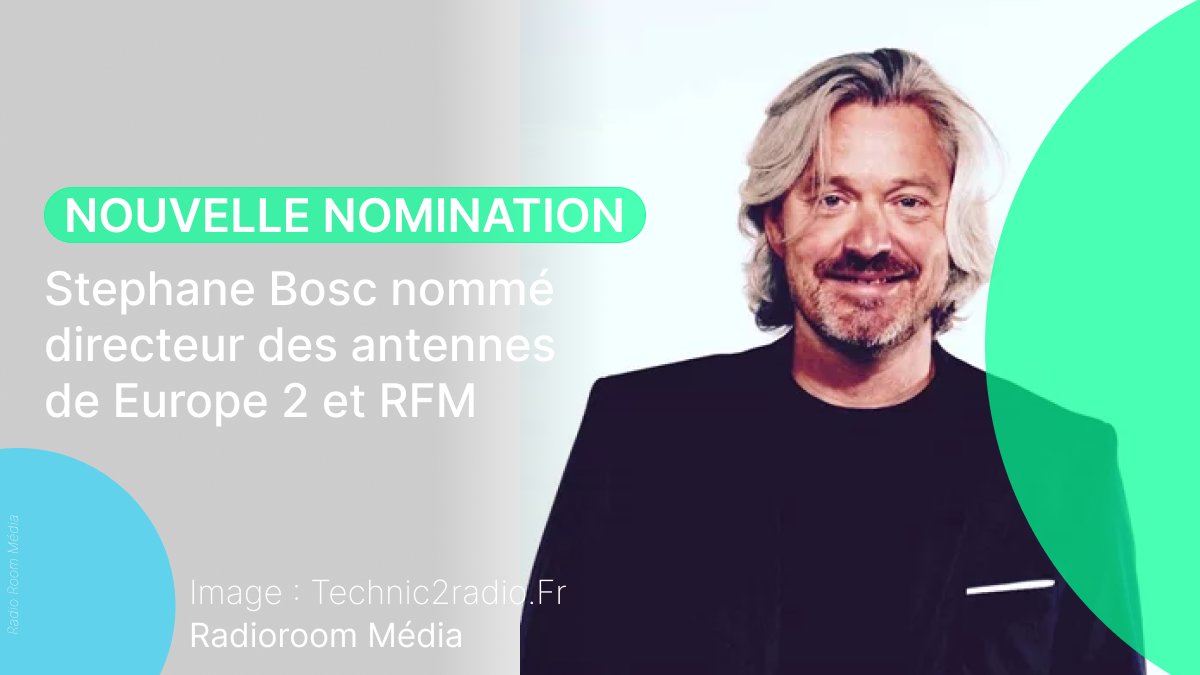 radioroom_media's tweet photo. #StéphaneBosc prend la direction du pôle musicale du groupe #Lagardere 
#Media #Radio #Europe #RFM #Direction https://t.co/CnnMRBTkU7