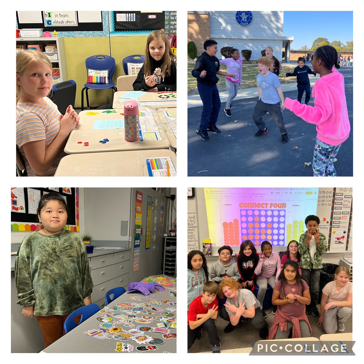 mandybaikie's tweet photo. Game On! Food Chain Card Game, Area &amp; Perimeter Dice Game, Figurative Language Jeopardy, Math Problem Connect Four… Charades, Blooket, and BINGO! Whew! We had so much fun, we didn’t realize we were learning! #stony126 #weare126 https://t.co/8FP3U8VmKo