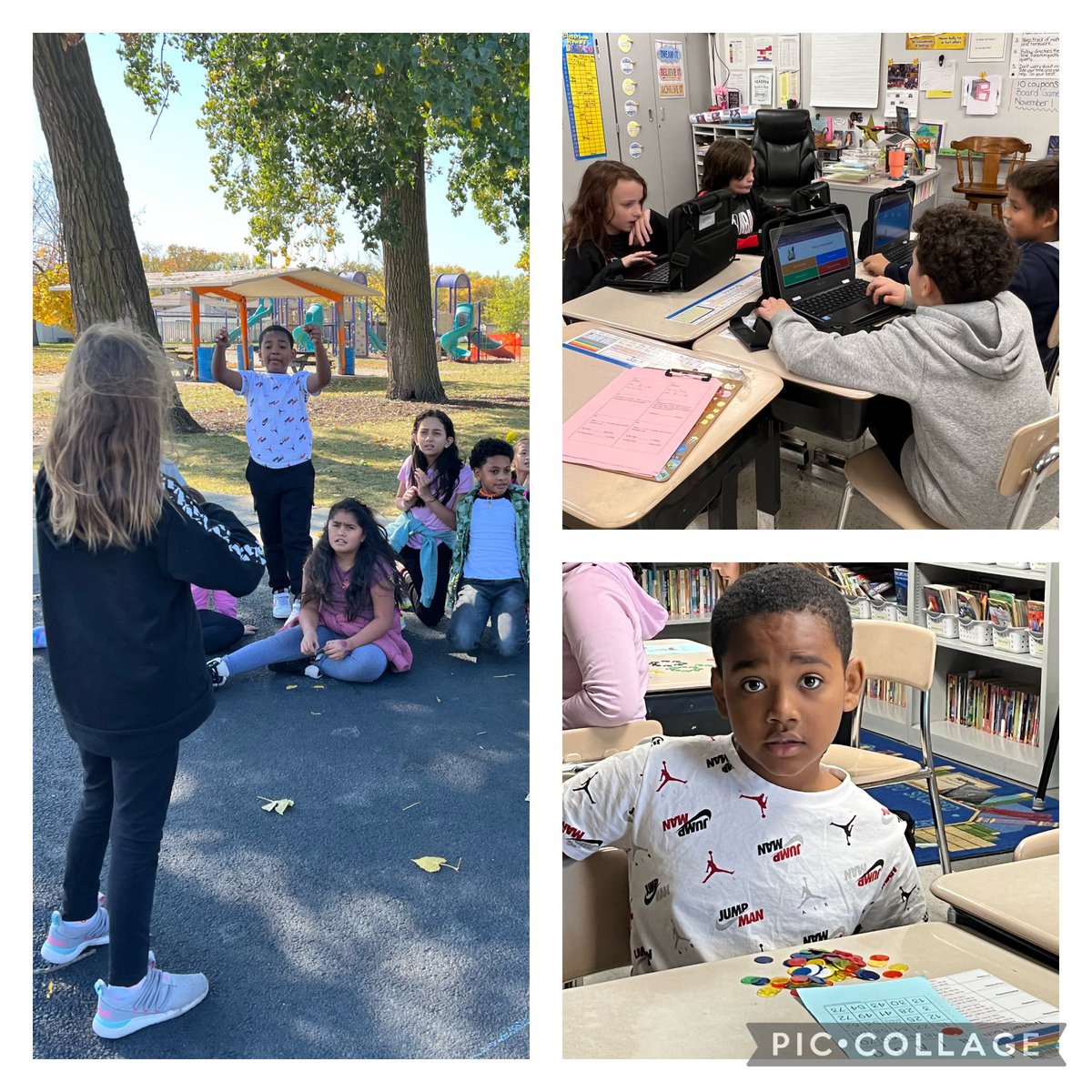 mandybaikie's tweet photo. Game On! Food Chain Card Game, Area &amp; Perimeter Dice Game, Figurative Language Jeopardy, Math Problem Connect Four… Charades, Blooket, and BINGO! Whew! We had so much fun, we didn’t realize we were learning! #stony126 #weare126 https://t.co/8FP3U8VmKo