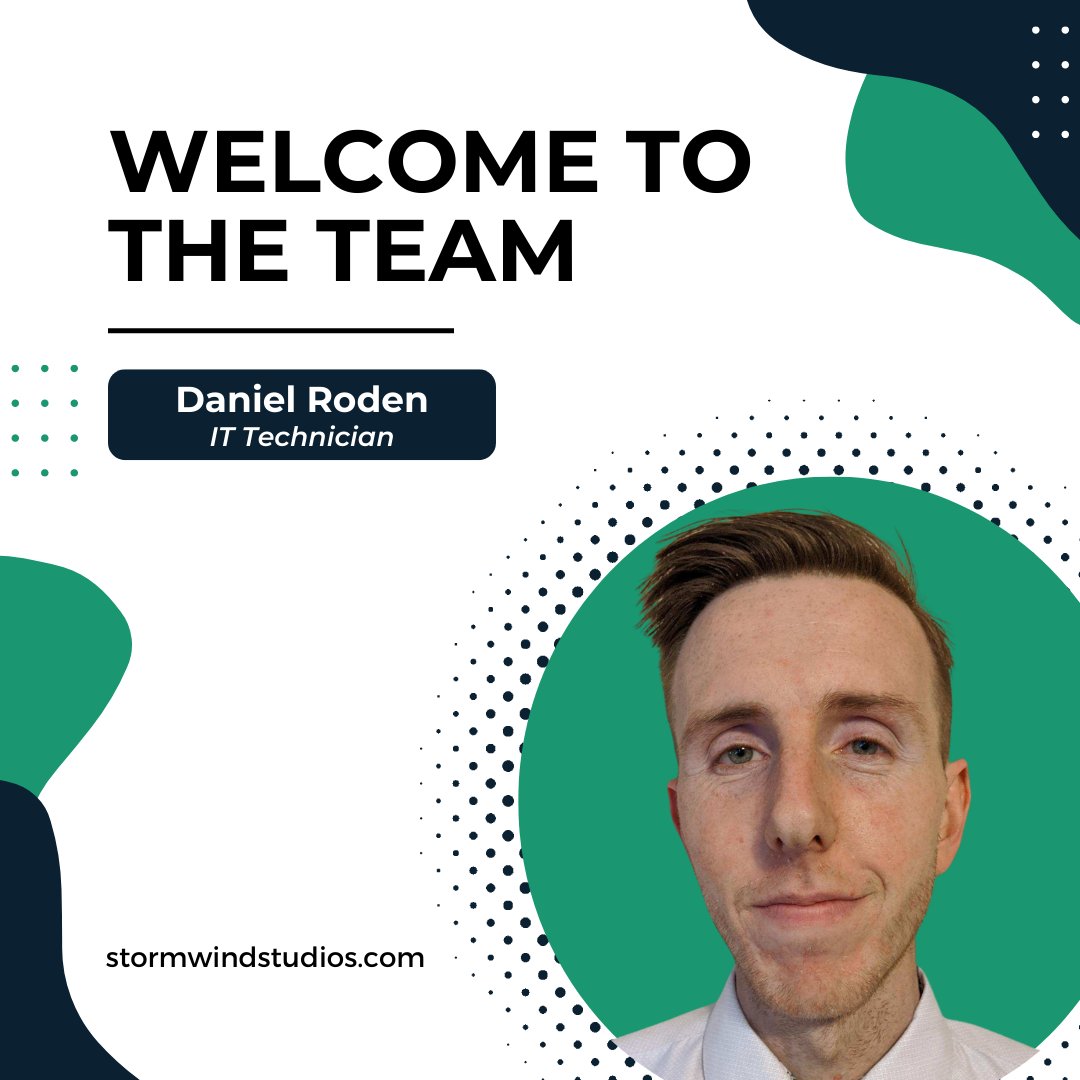 Welcome to the team, Daniel! We know that you will do great things here at StormWind. 

#employeewelcome #employeeculture #itguru #ittech