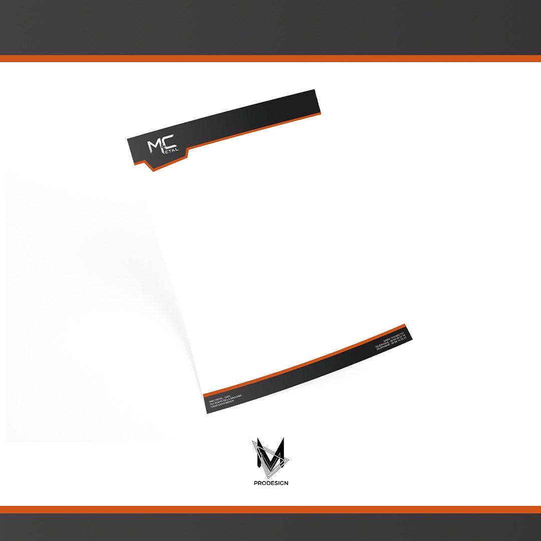 MD_Prodesign's tweet photo. [Pro]

💼 Dernières conceptions graphiques de mon projet avec M&amp;C Metal  !

✍️ J’ai réalisé pour eux l’entête de leurs factures et de leurs devis ainsi que des templates de publications pour présenter leurs chantiers sur les réseaux sociaux ! https://t.co/zh5iBSa7Tb