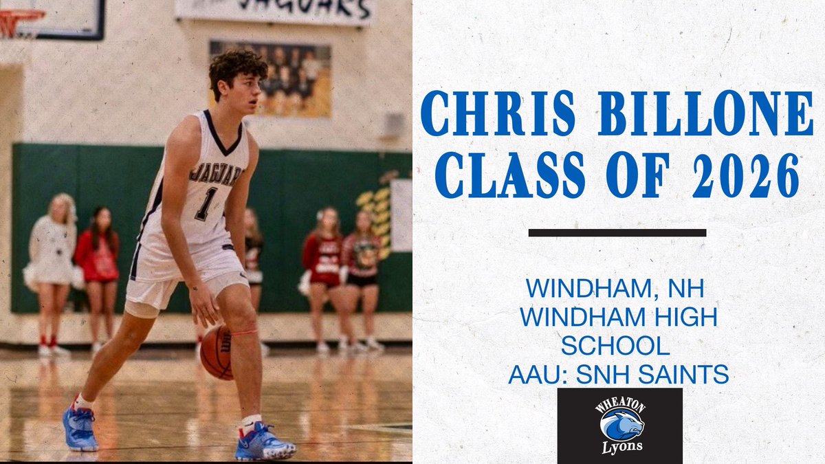 Introducing our first member of the class of 2026, Chris Billone! He is a wing from Windham, NH. Excited to have you on the squad!