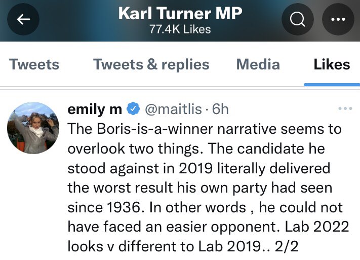 Important we don’t allow journalists & MPs to rewrite history. 2017 Labour had its biggest vote increase since 1945. 2019 Labour lost 52 Leave seats with a change of Brexit policy. History rewrite risks us losing all the progressive policy the public embraced. @KarlTurnerMP