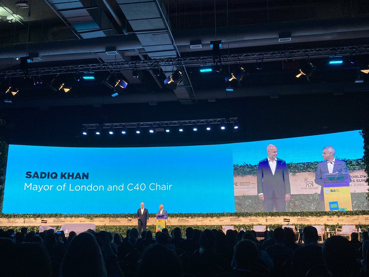 We close the @c40cities World Mayors Summit with a letter from the Pope and a powerful message from our chair Mayor Khan and host Mayor Larreta about the power of cities and need for finance.