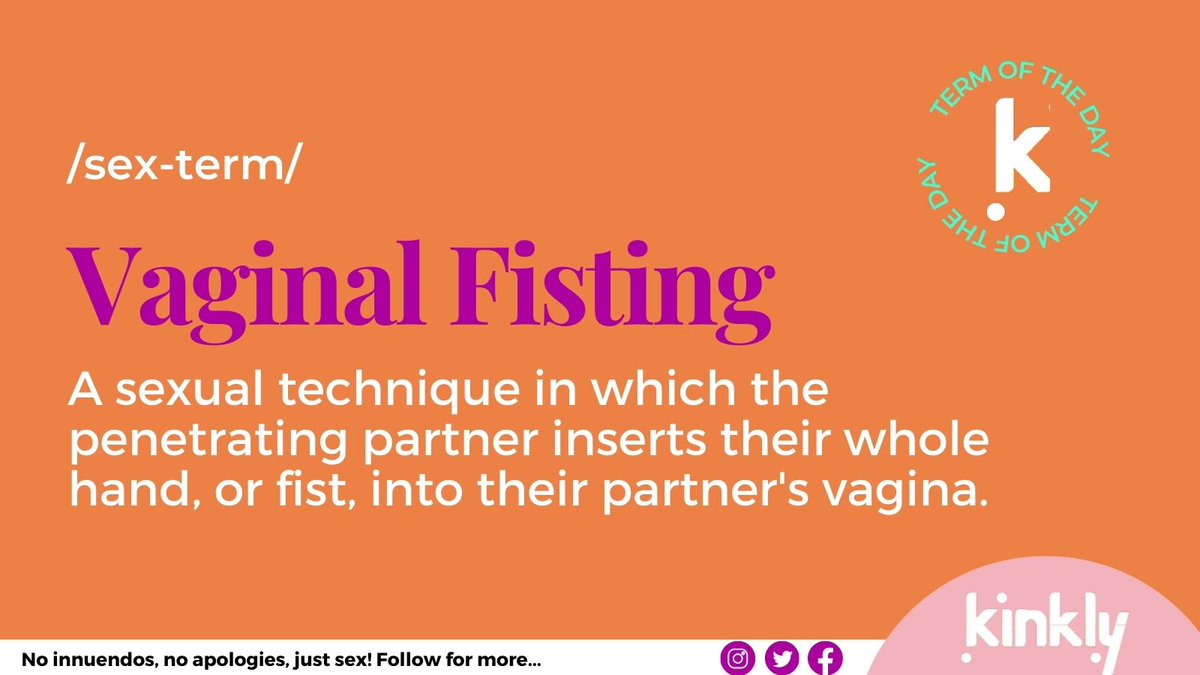 kinkly's tweet photo. The sensations the receiving partner feels during #vaginalfisting are different for everyone, but one thing they all have in common is lots of lube! Fan of the fist? Let us know! Learn more: https://t.co/L9BTUcXgI6 #fistingday #fisting #sextips https://t.co/KbFcC9cThW
