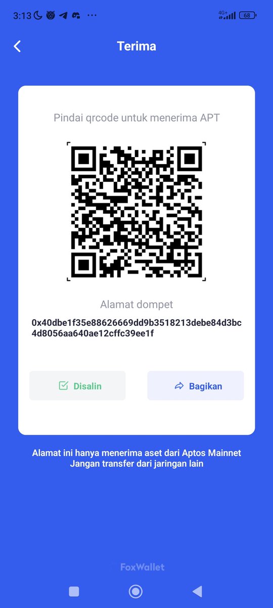 toleku534's tweet photo. @FoxWallet @AptosFoundation @AptosNews1 @aptos_news @AptosEcosystems @AptosNewsHQ 0x40dbe1f35e88626669dd9b3518213debe84d3bc4d8056aa640ae12cffc39ee1f https://t.co/Grf4ZIUNHH