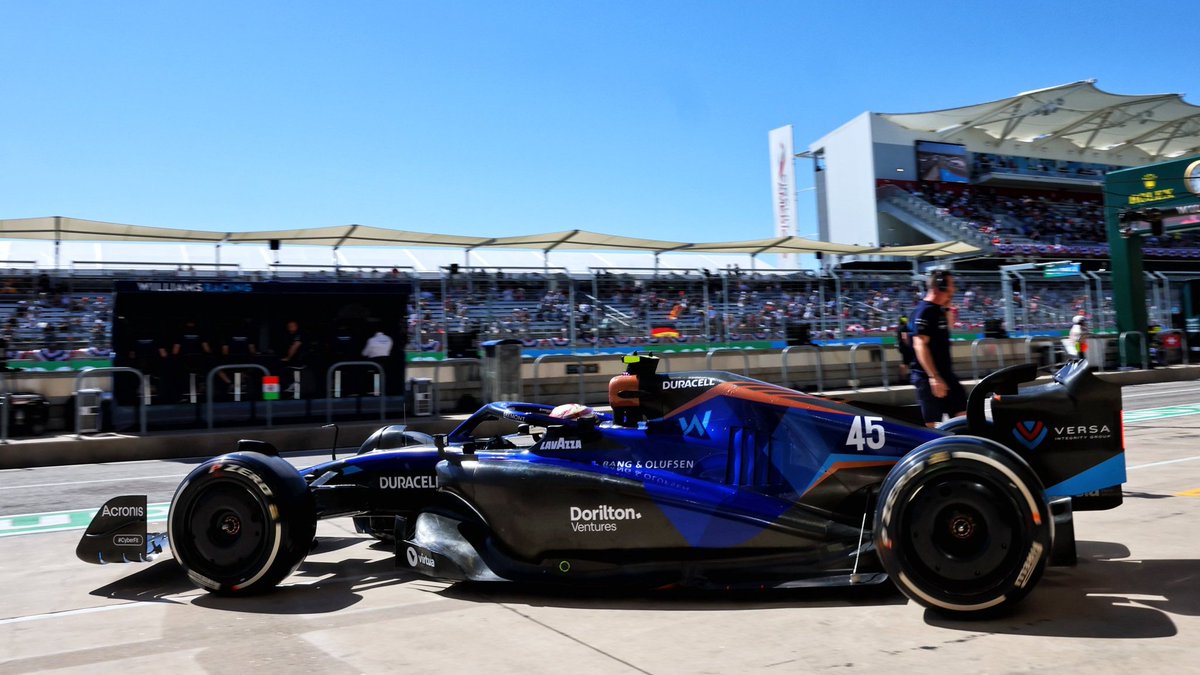 WNIWilliams's tweet photo. FP1

#AA23 🇹🇭 - P13
#LS45 🇺🇸 - P19

#USGP 🇺🇸 💙 https://t.co/UvbpDZDPuQ