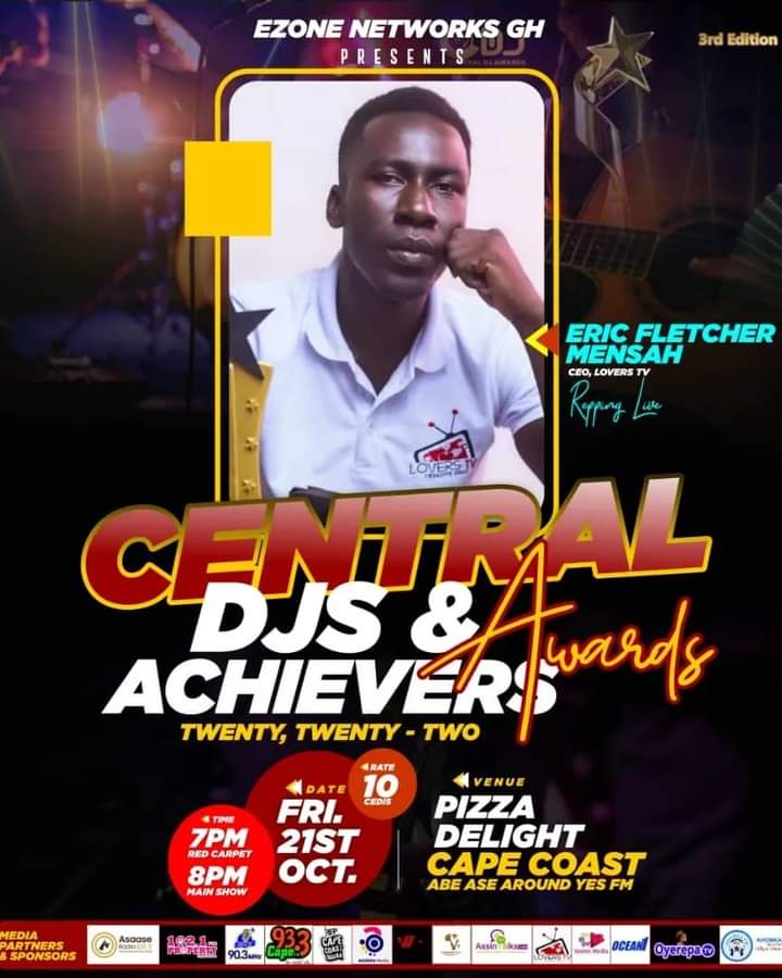 mensah_fletcher's tweet photo. Our DJs are one of the π π π in the music industry always promoting our artistes and their music.
Thanks to @NanaKofiAgyei II of @EzoneNetworks for this awards.
Let meet tonight in Cape Coast .
#CentralDJs
#centralmusic #LoversPromotions https://t.co/3I5GMBzWCp