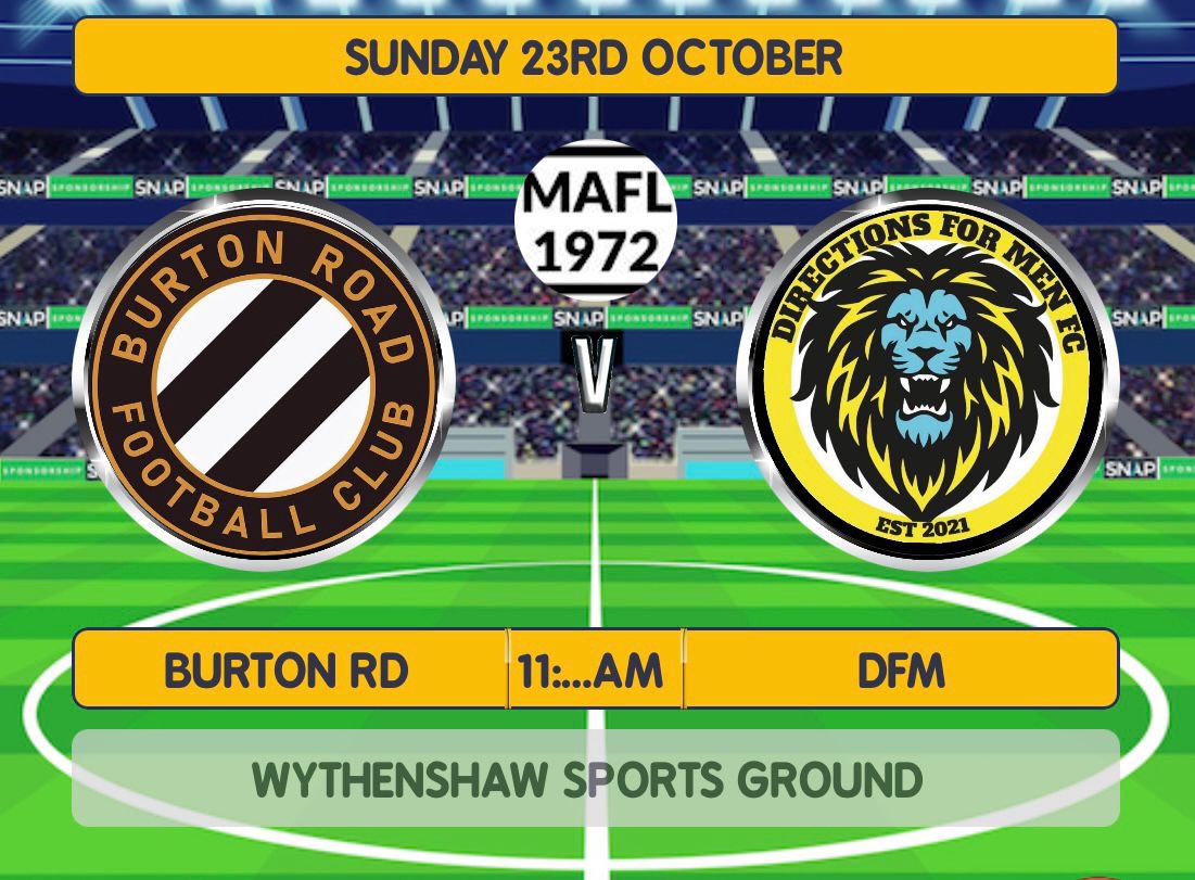 Game against <a href="/burtonroadfc/">Burton Road Football Club</a> this weekend, third against second ⚽️⚽️