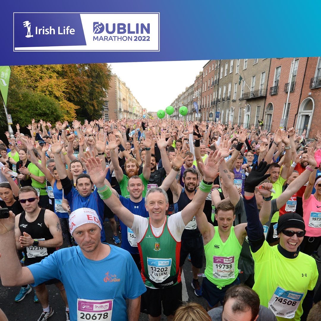 Dublin .. there’s no place like it on race day! ❤️🥰 #PowerOfSupport #IrishLifeDublinMarathon
